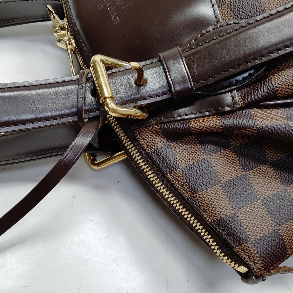 Louis Vuitton Verona MM Damier Ebene Handbag LV Brown Checkered Shoulder Bag - Picture 10 of 16